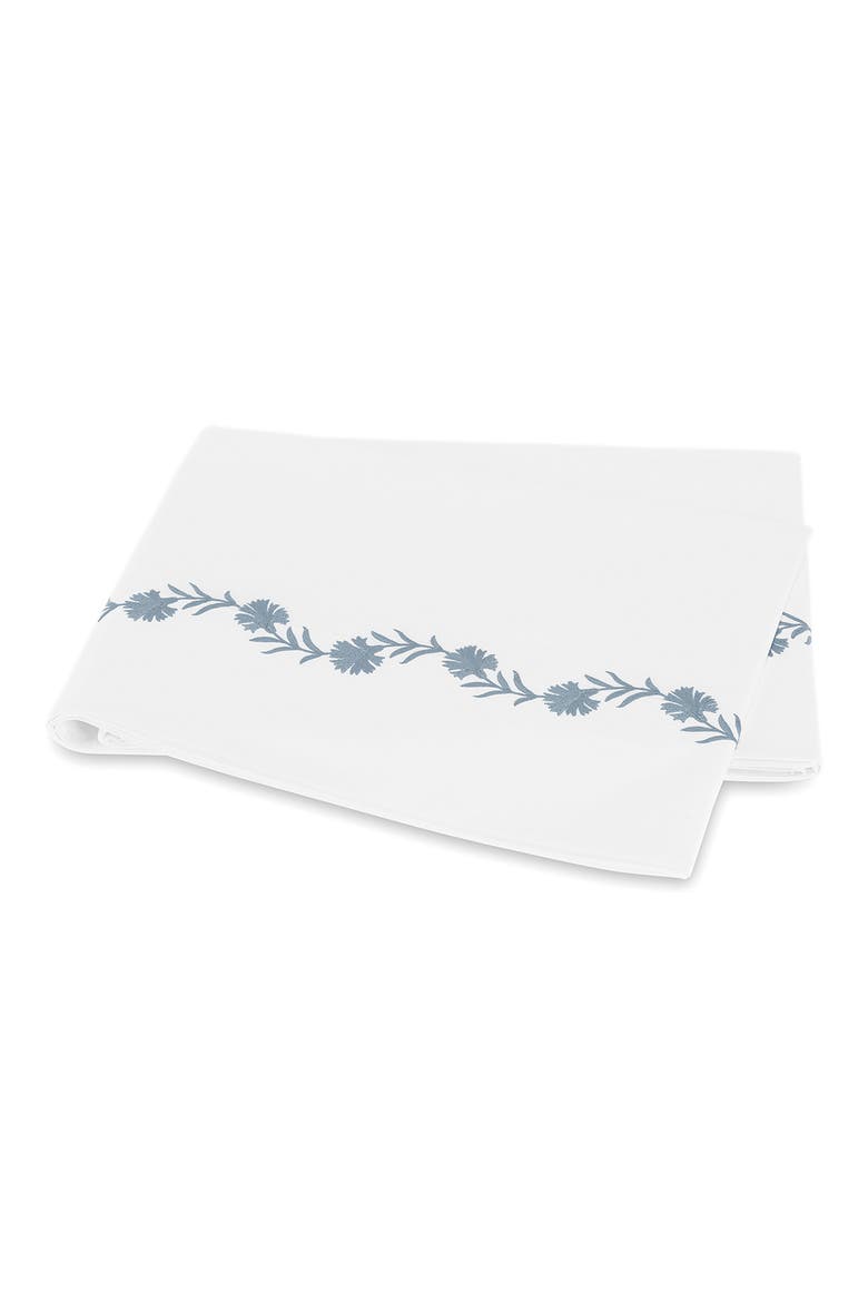 Daphne 520 Thread Count Flat Sheet, Main, color, HAZY BLUE