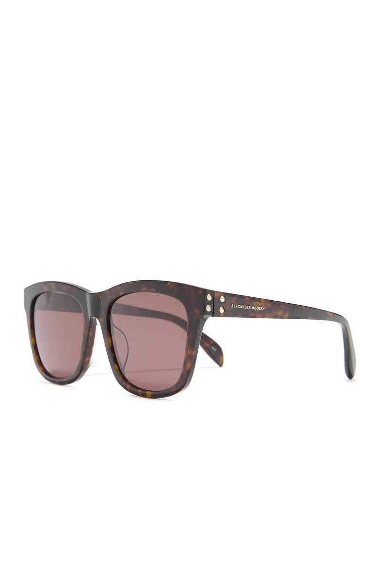 McQueen Square 56mm Sunglasses, Alternate, color, 