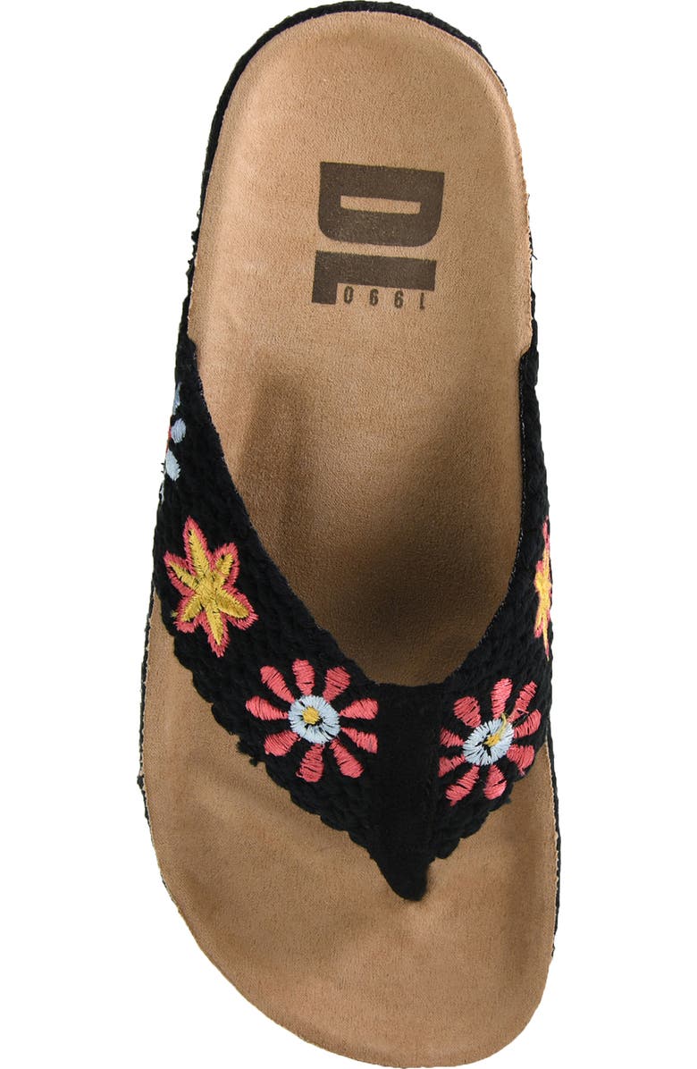 Dirty Laundry Tigerlily Embroidered Platform Flip Flop, Alternate, color,