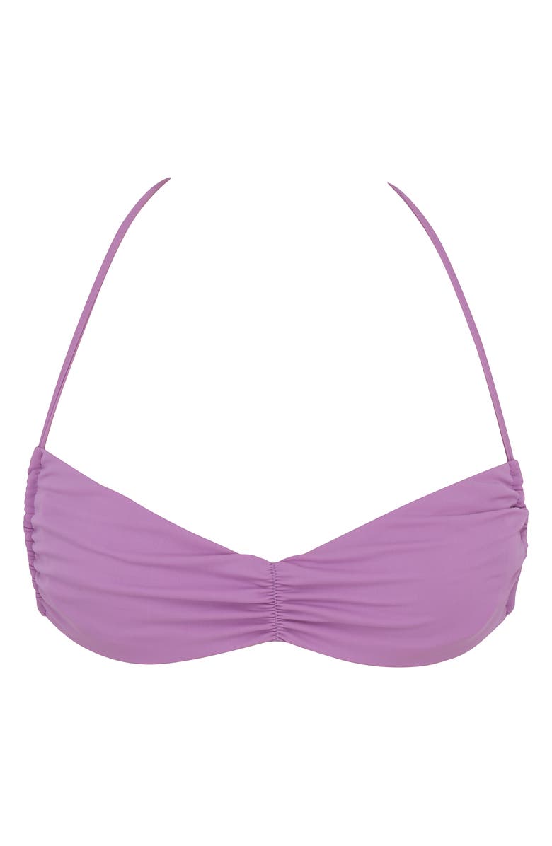 HOUSE OF CB Isla Grande Halter Bikini Top, Alternate, color, Lilac
