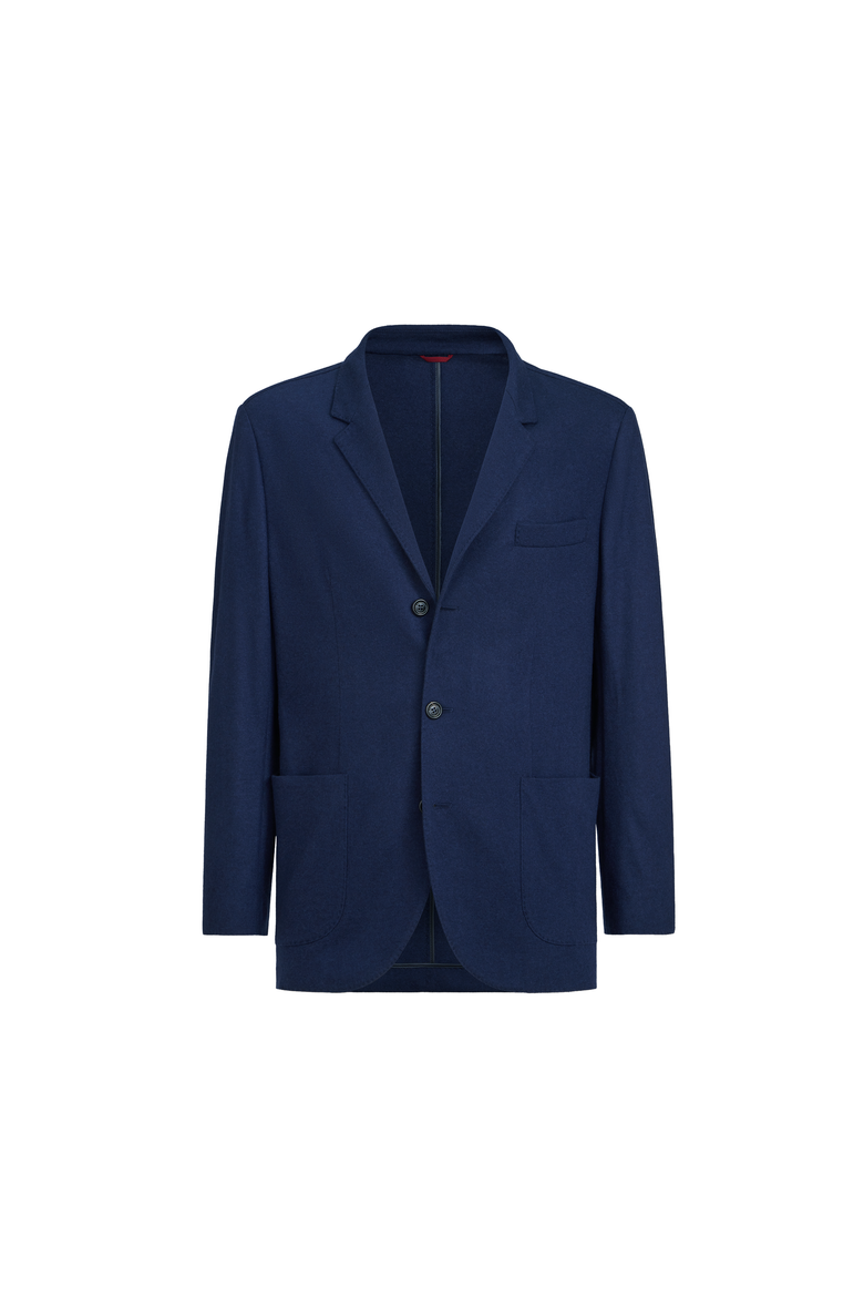 Cashmere jersey blazer, Alternate, color, Cobalt