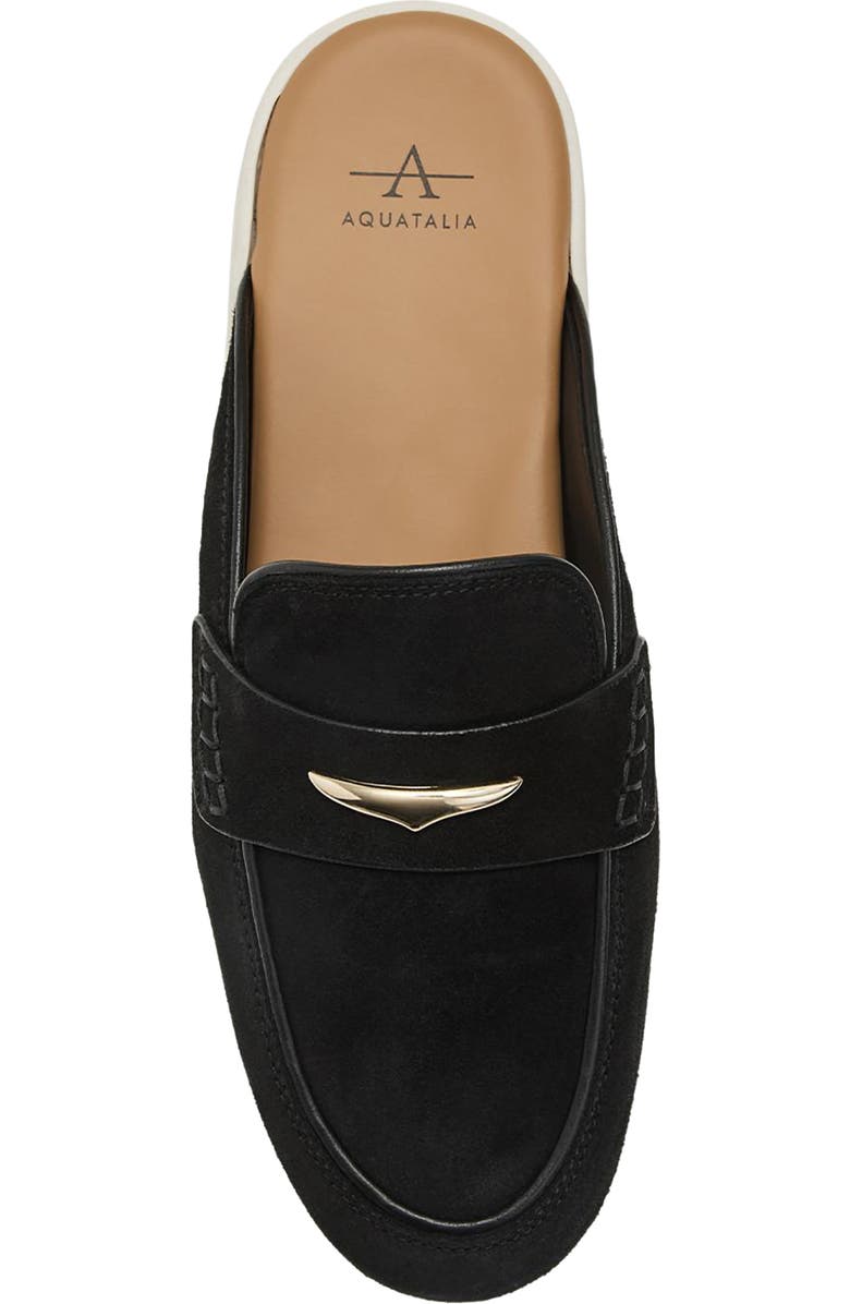 Aquatalia Weller Weatherproof Mule, Alternate, color, Black Suede