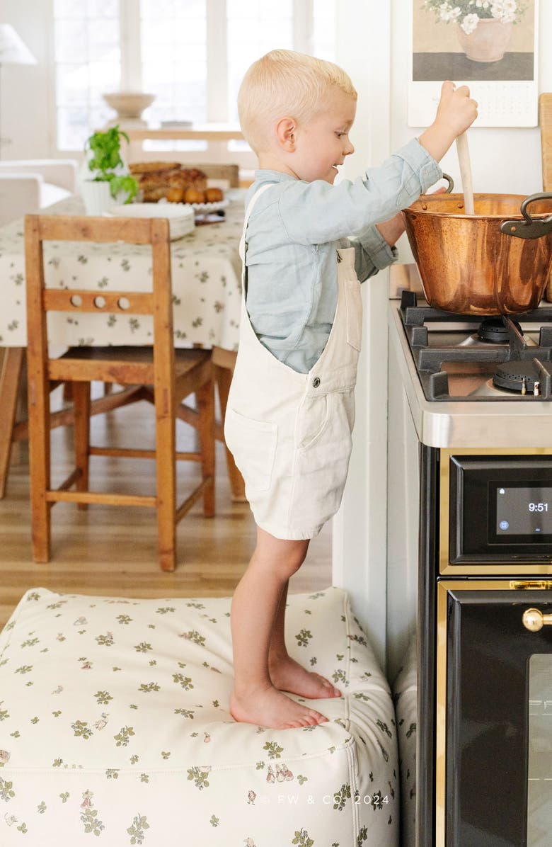 GATHRE x Beatrix Potter Square Pouf, Alternate, color, Peter Rabbit