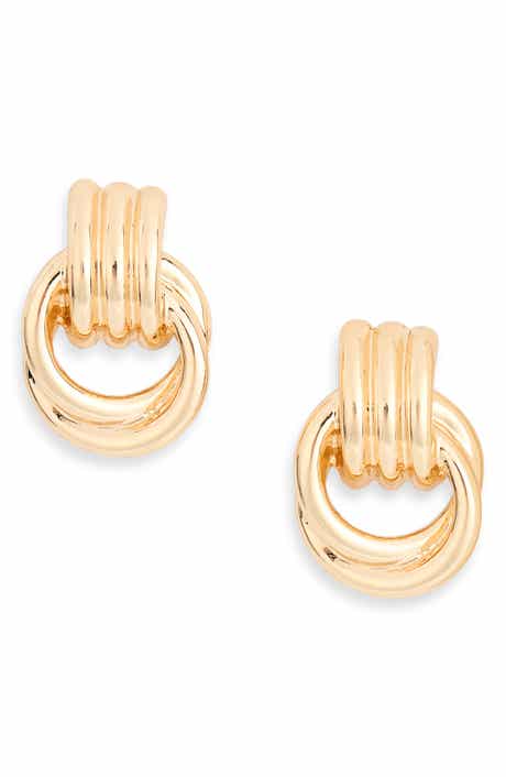 Interlocking Doorknocker Earrings