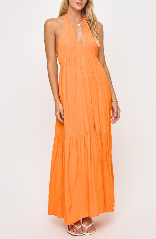 L*SPACE LSPACE SOLLER HALTER MAXI DRESS