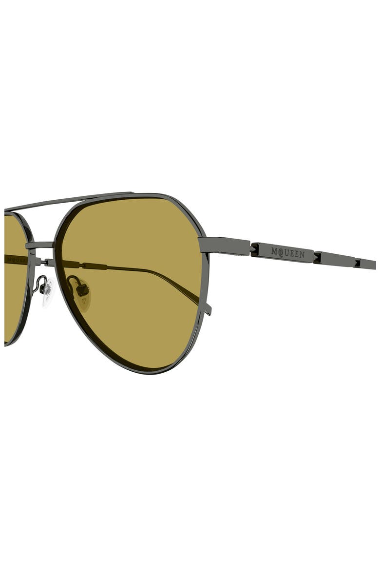 59mm Pilot Sunglasses, Alternate, color, RUTHENIUM
