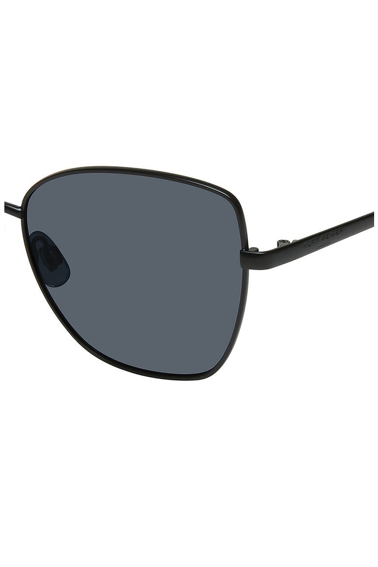 58mm Cat Eye Sunglasses, Alternate, color, BLACK CRYSTAL BLUSH/ SMOKE