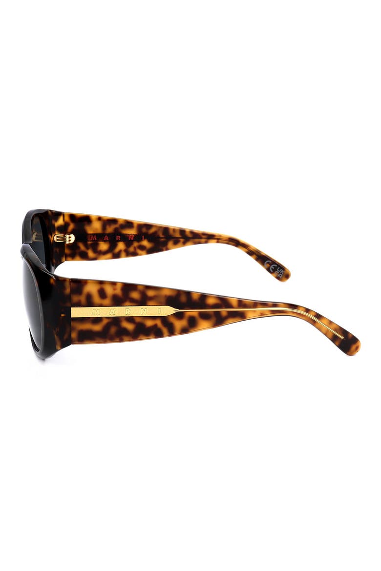 57mm Square Sunglasses, Alternate, color, TORT / GREY