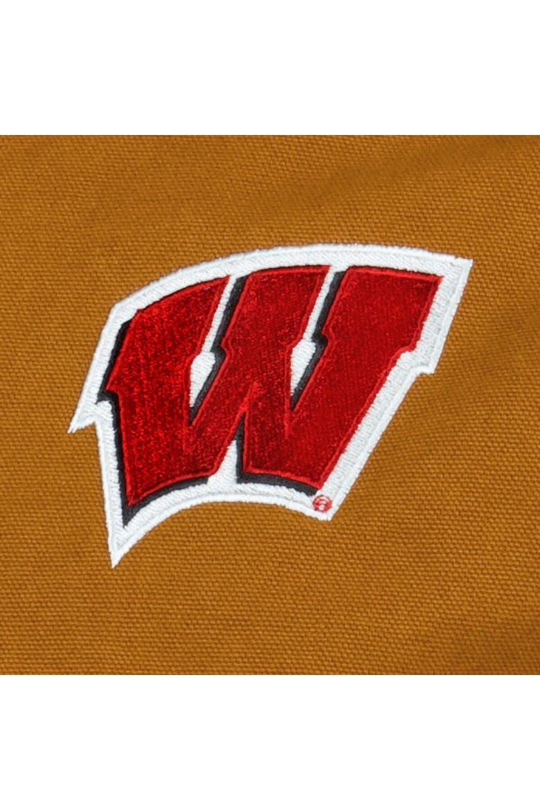 Men's Dunbrooke Tan Wisconsin Badgers Dakota Full-Zip Hoodie, Alternate, color, Brown