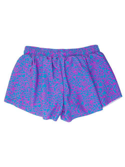 Rufflebutts Girls Active Butterfly Shorts In Multi