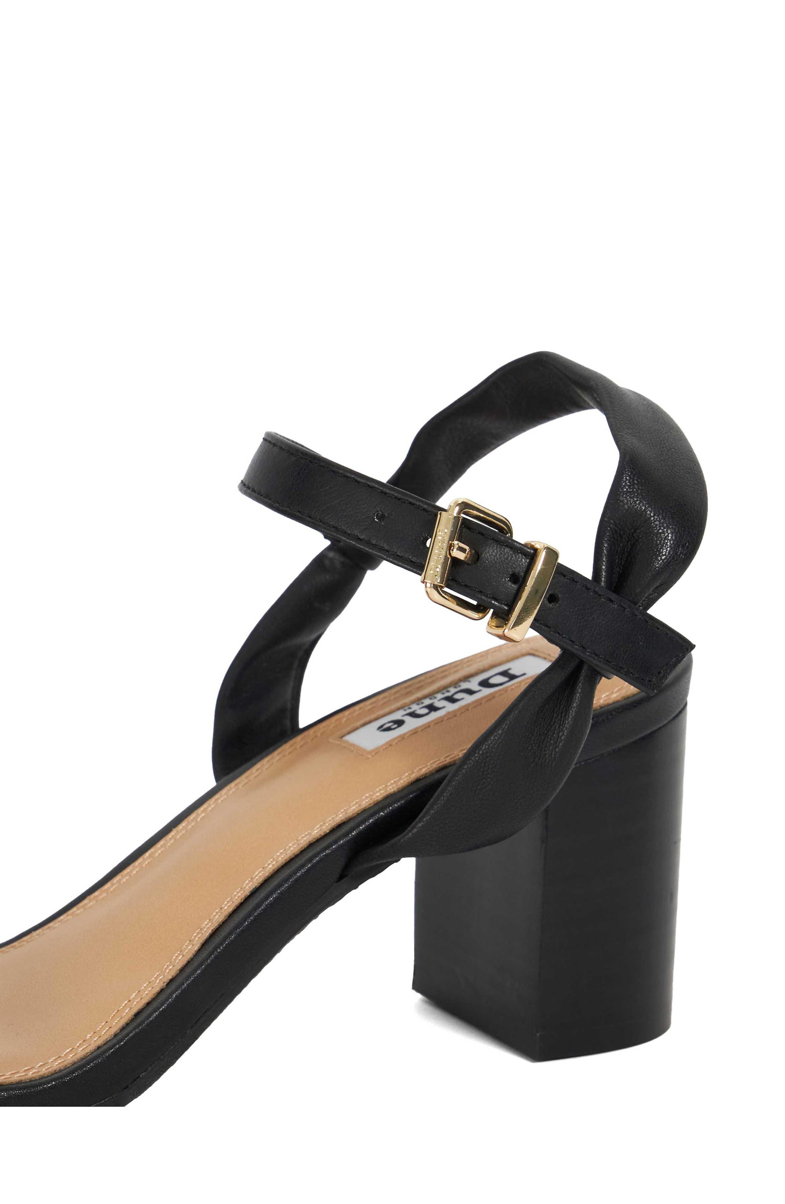 Dune London Jaliz Ankle Strap Sandal, Alternate, color, Black