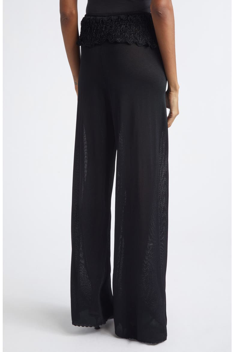 Ash Ruffle Pants, Alternate, color, BLACK