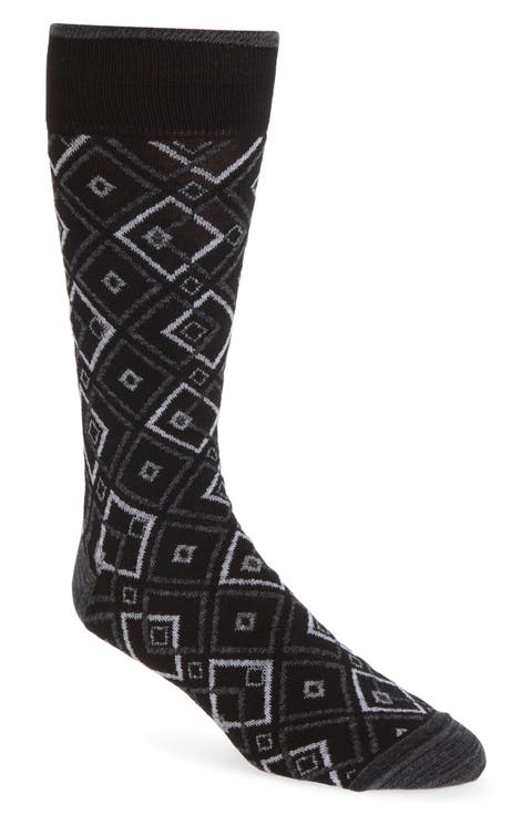 Mercerized Cotton Blend Dress Socks