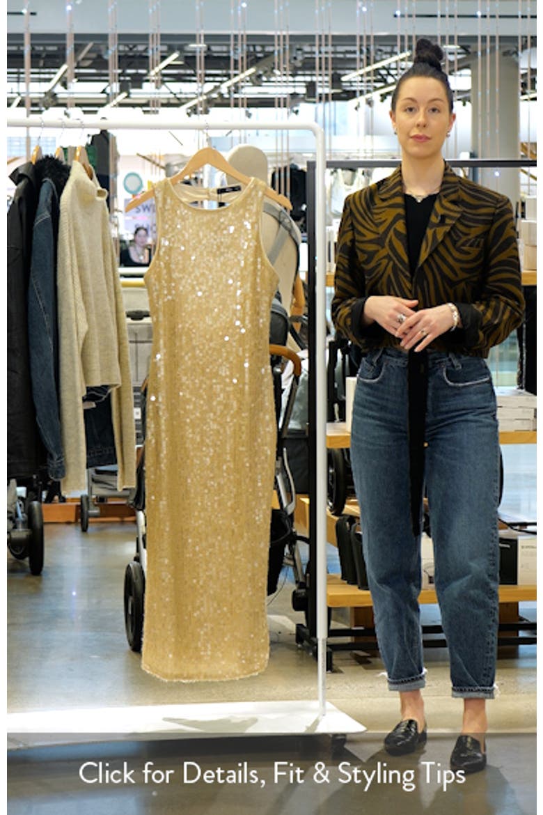 Cutout Sequin Maxi Dress video