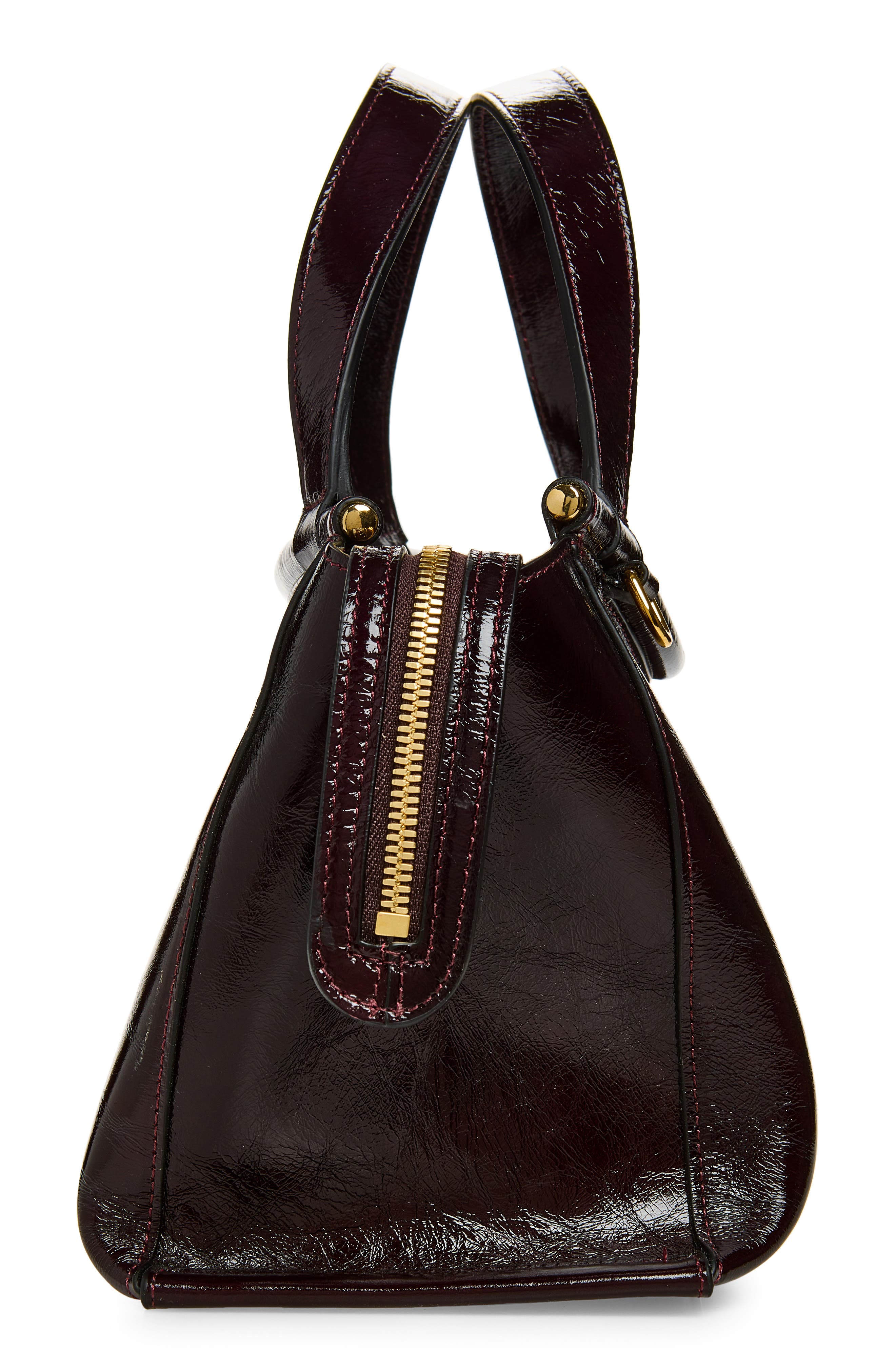 Ida Leather Bag, Alternate, color, BORDEAUX GLAZE