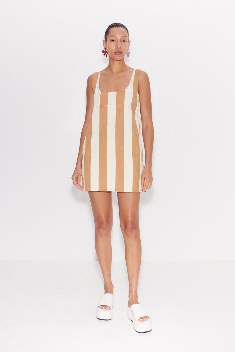 sahara striped denim dress SIMONMILLER Sahara Striped Denim Dress