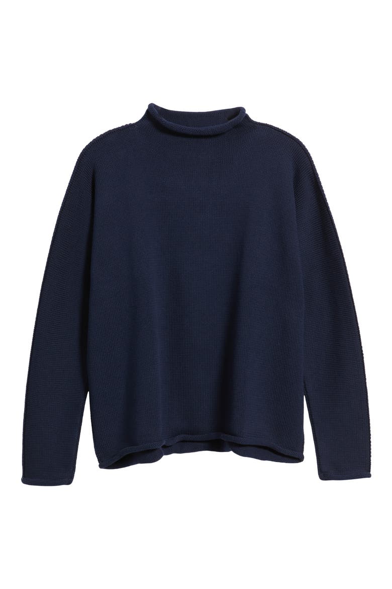 Monterey Funnel Neck Sweater, Alternate, color, NAVY