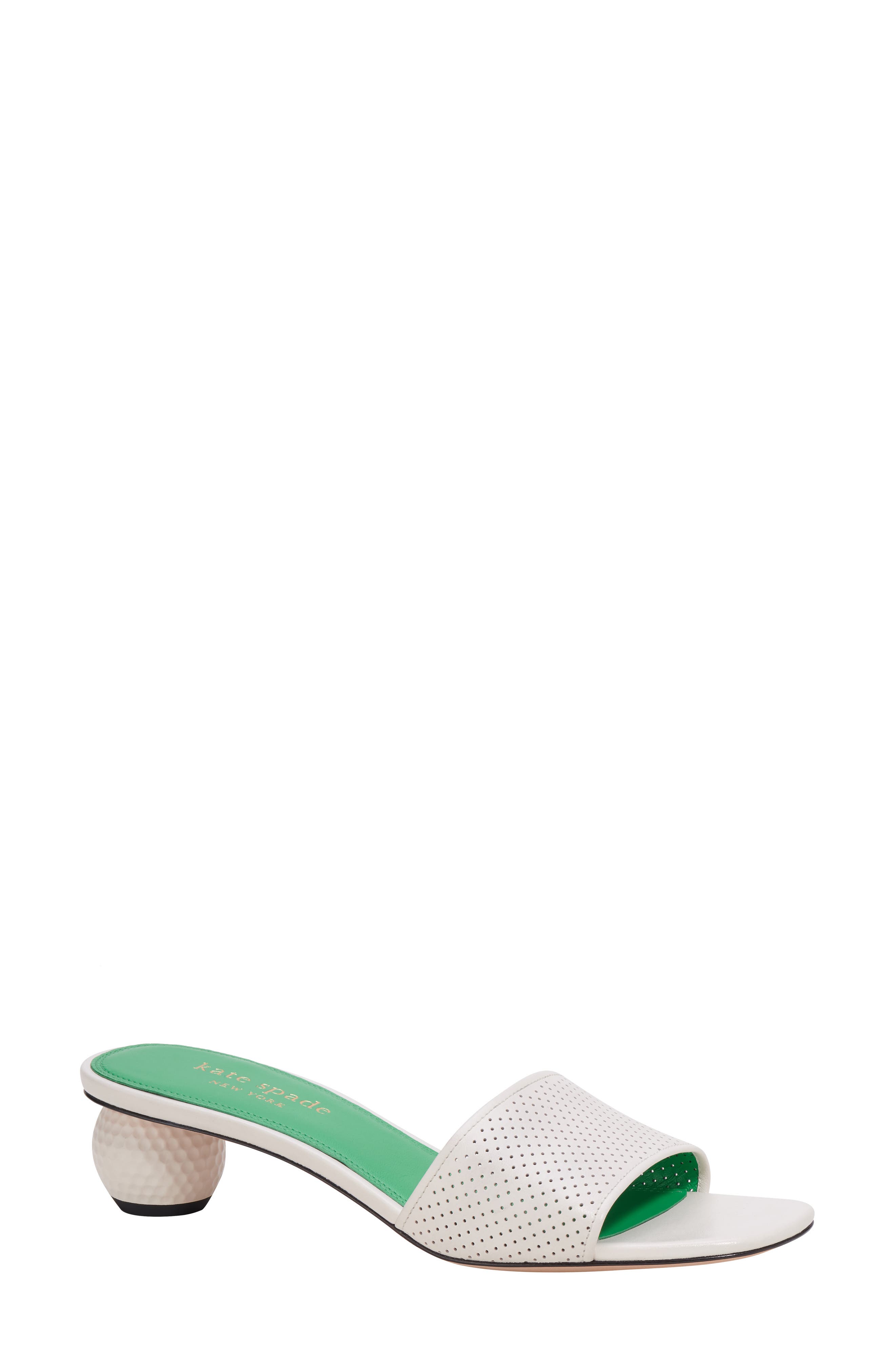 Kate Spade New York tee time kitten heel slide sandal, Main, color, 
