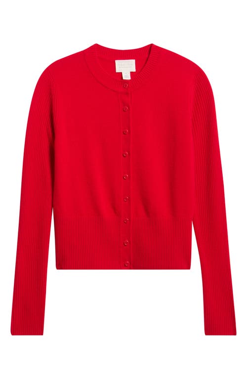 Caslonr Caslon(r) Wool & Cashmere Blend Cardigan In Red