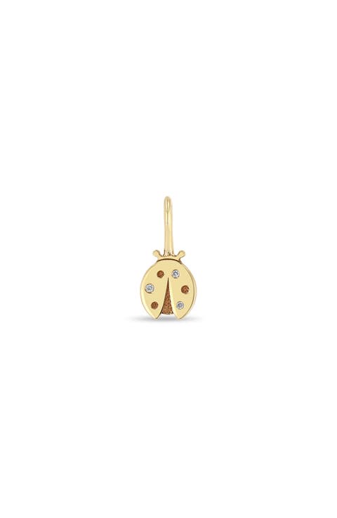 Midi Bitty Diamond Ladybug Charm