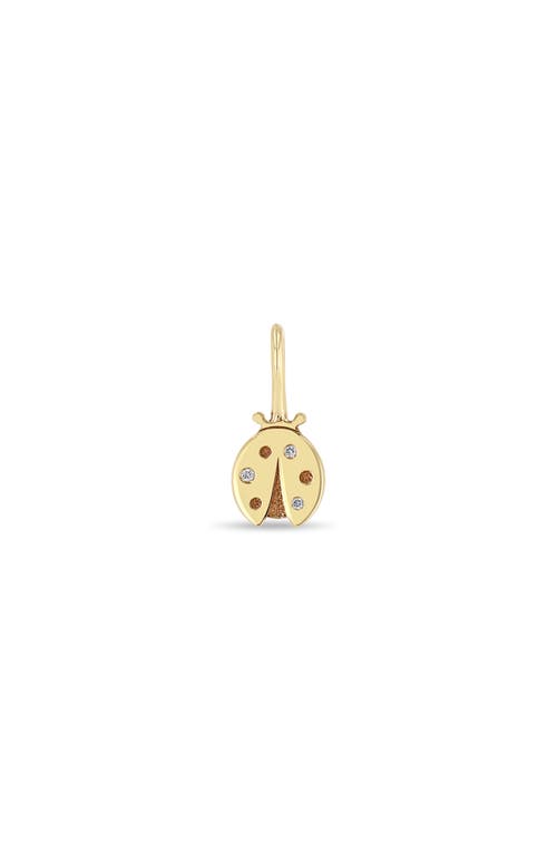 Zoë Chicco Midi Bitty Diamond Ladybug Charm