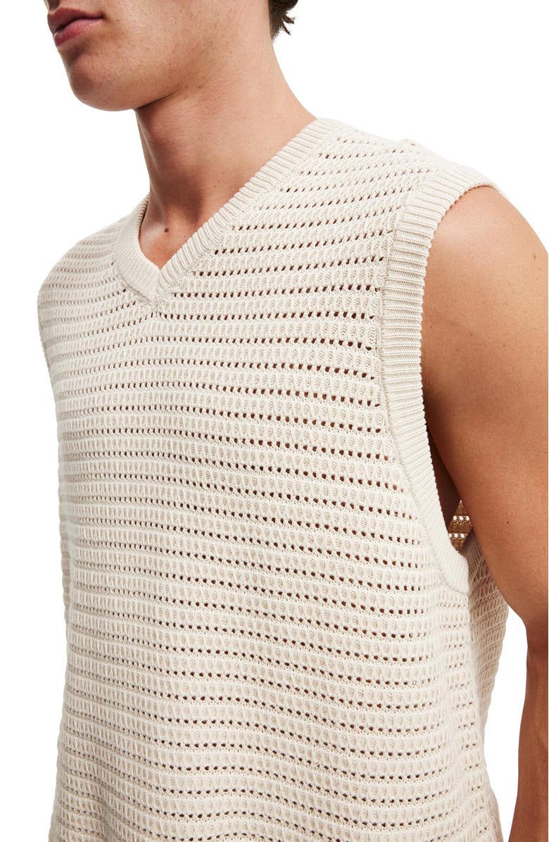 Cotton On Men's Summer Knit Vest, Alternate, color, 