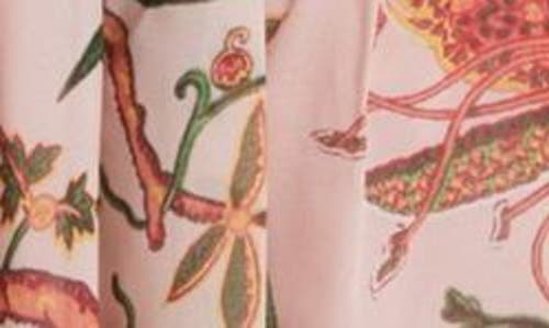 Kobi Halperin Helen Pleated Floral-print Blouse In Pink