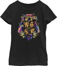 HARRY POTTER Girl's Harry Potter Hogwarts Plant Crest Graphic T-Shirt
