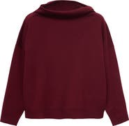 MANGO Ruched Off the Shoulder Sweater