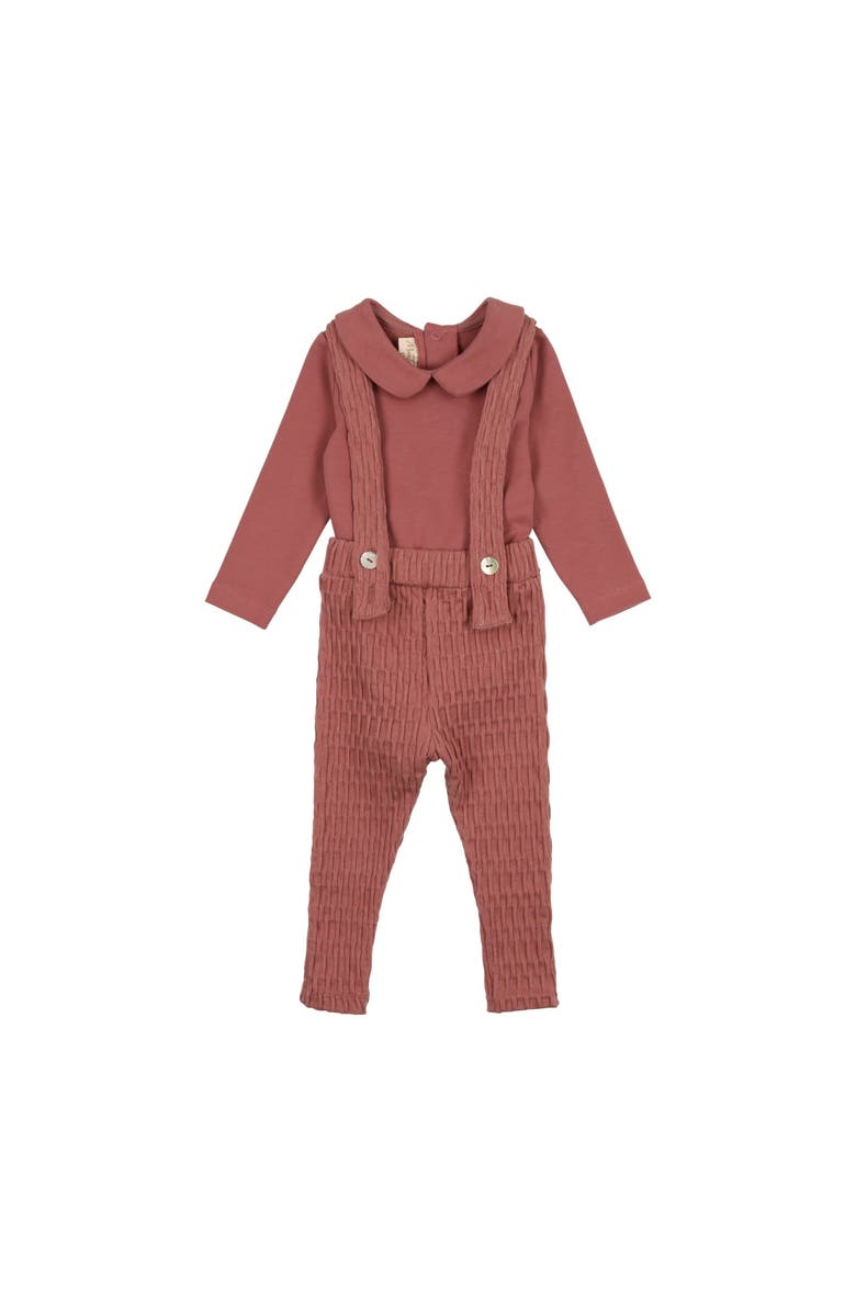 Mon Tresor Bebe Basket Weave Suspender Ensemble, Alternate, color, 