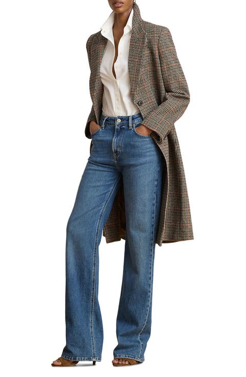 Wool Blend Tweed Coat