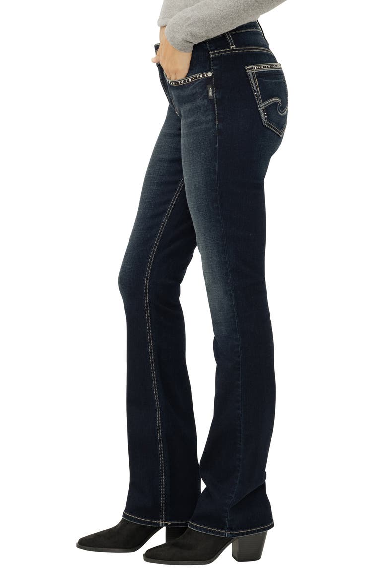 Elyse Slim Bootcut Jeans, Alternate, color, AURORA