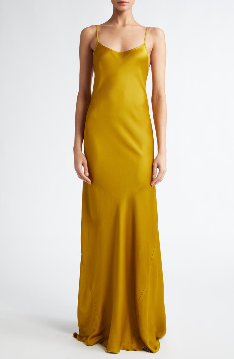 Victoria Beckham Satin Camisole Gown, Main, color, 