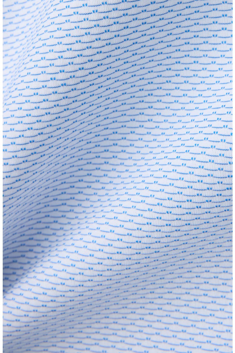 Commuter Slim Fit Short Sleeve Button-Up Shirt, Alternate, color, LIGHT BLUE WAVE GEO