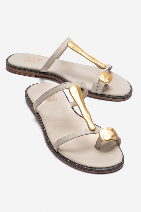 Tessa Leather Thong Sandal