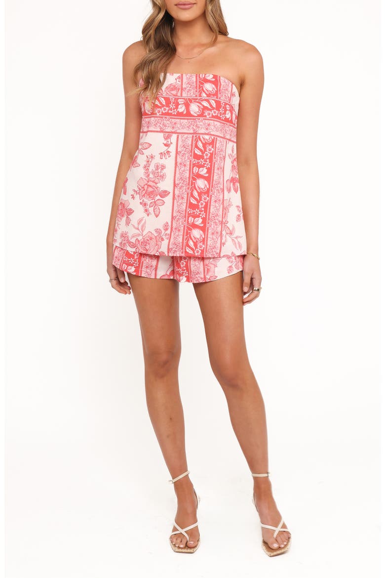 Clarke Floral Shorts, Main, color, ROSE TILE