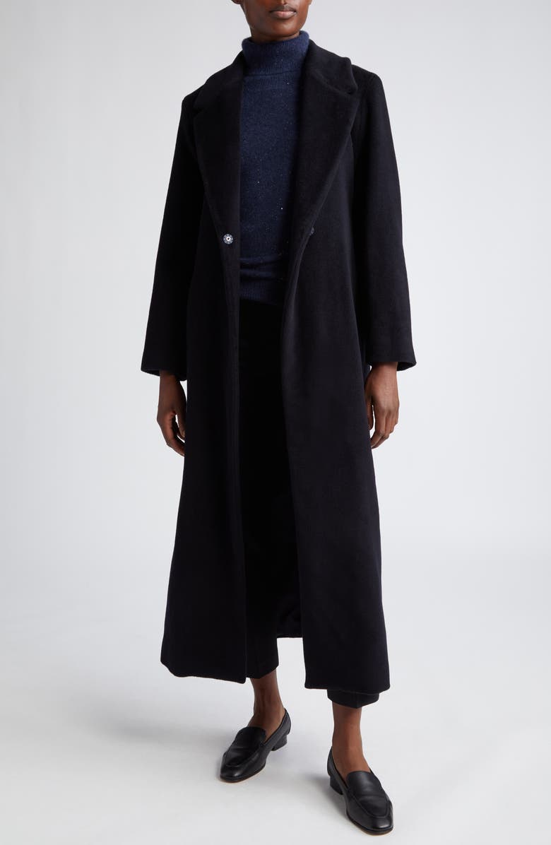 Fabiana Filippi Sequin Merino Wool & Silk Blend Turtleneck Sweater, Alternate, color,