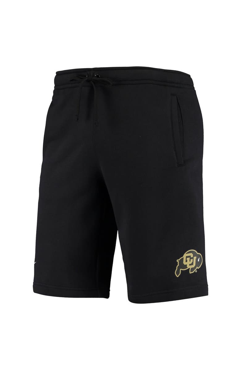 Nike Men's Nike Black Colorado Buffaloes College Primary Logo Club Fleece Shorts, Alternate, color, Black