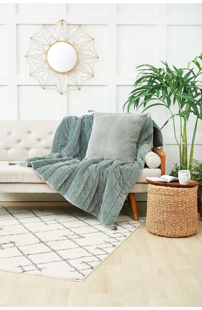 carol 
frank River Decorative Throw Pillow Collection, Alternate, color, Grey