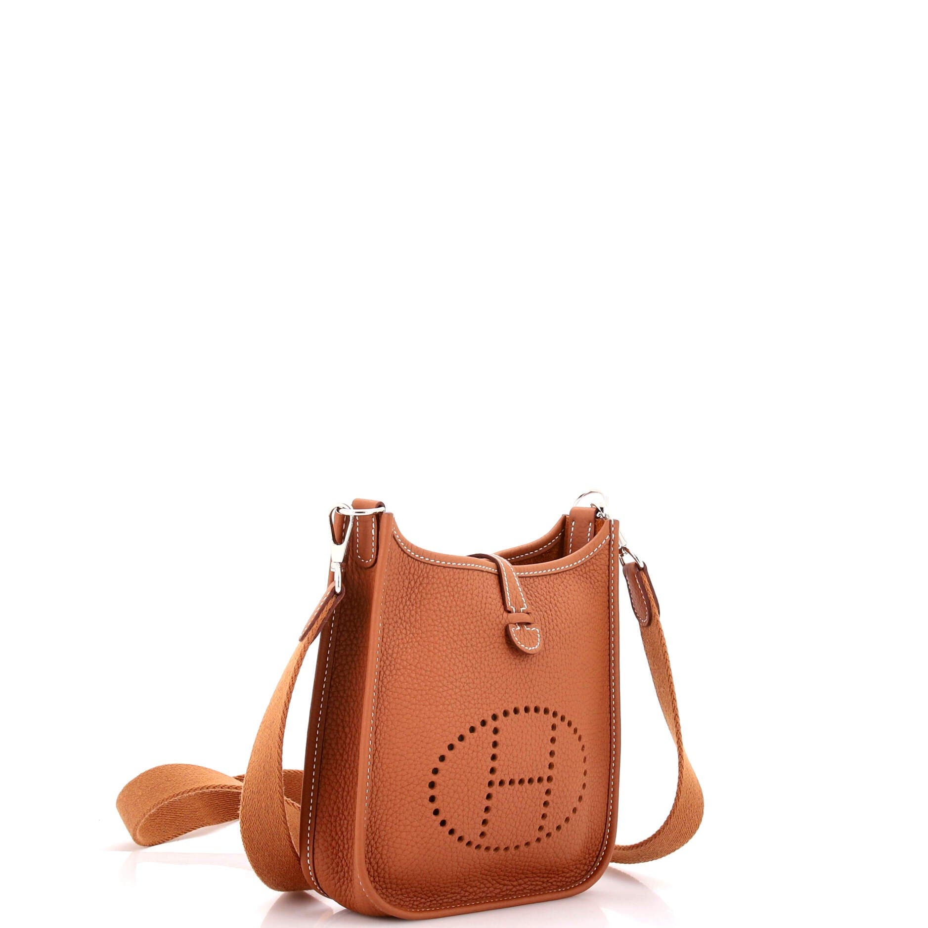 Pre-Owned Hermes Evelyne Bag Gen III Clemence TPM, Alternate, color, Gold