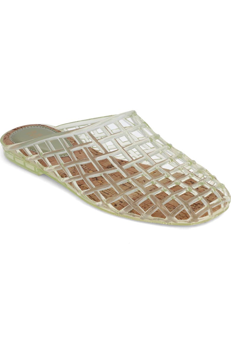 MIA Sophie Clear Woven Mule, Main, color, Pistachio