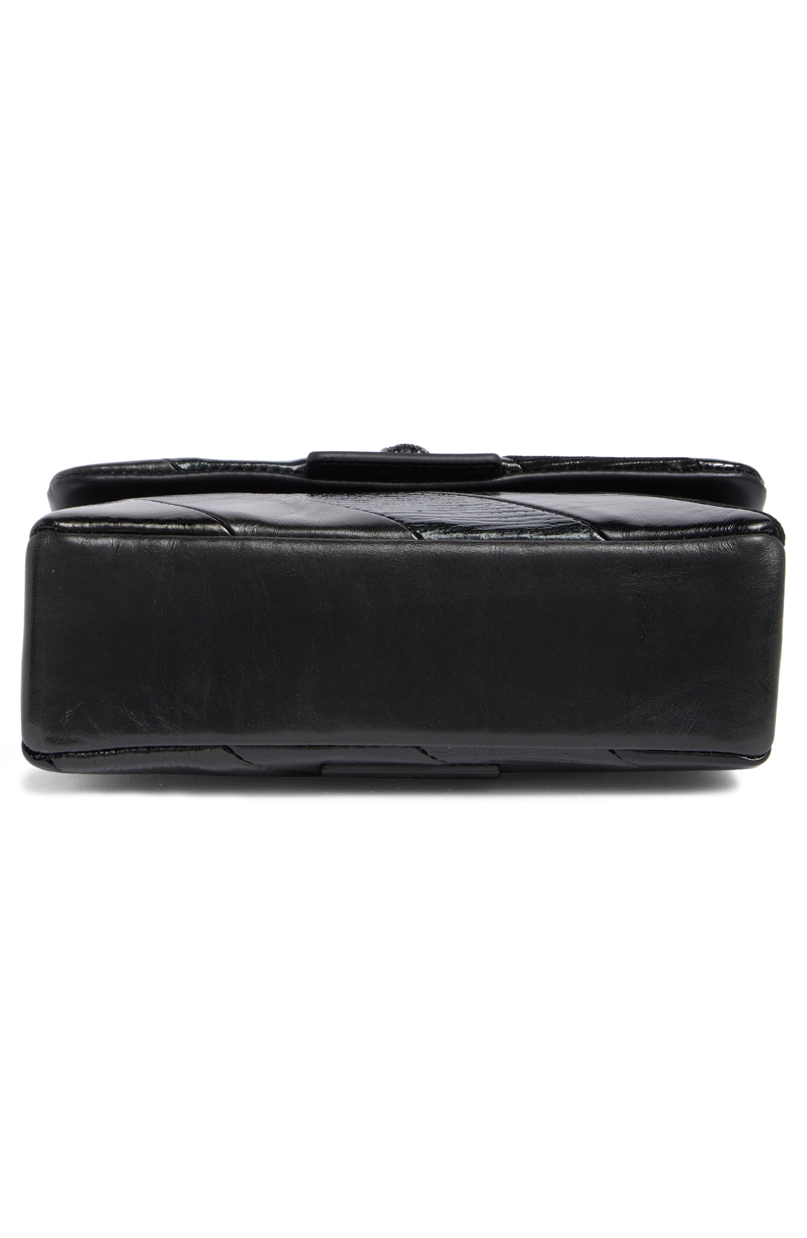 Kurt Geiger London Mini Kensington Drench Croc Embossed Leather Crossbody Bag, Alternate, color, 