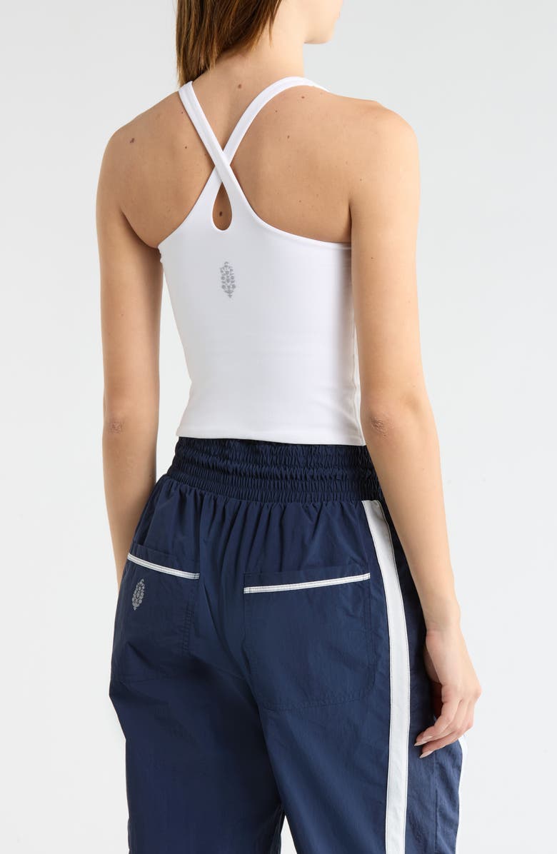 FREE PEOPLE MOVEMENT Good Karma Sculpt Tank, Alternate, color, White