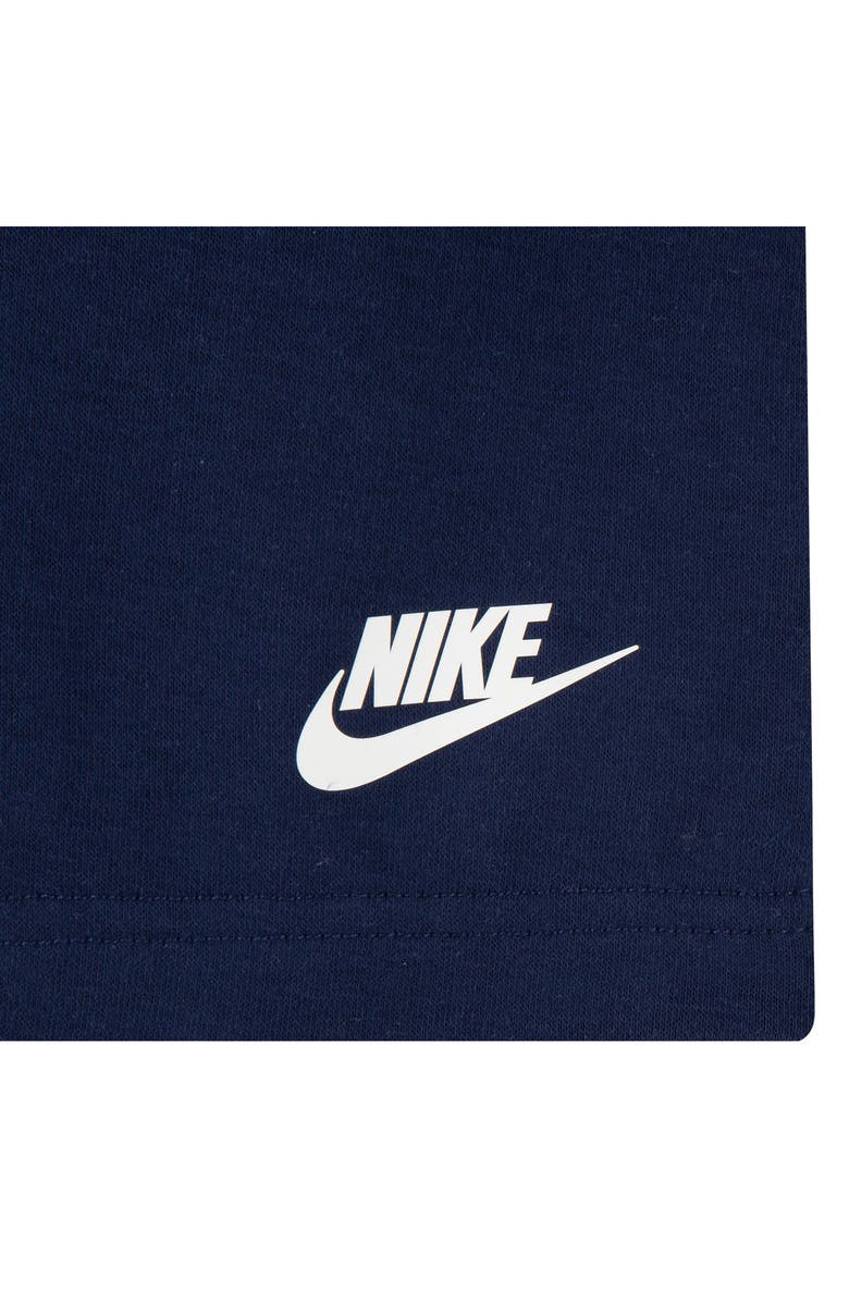 Nike Kids' Sportswear Jersey Graphic T-Shirt & French Terry Shorts Set, Alternate, color, Midnight Navy