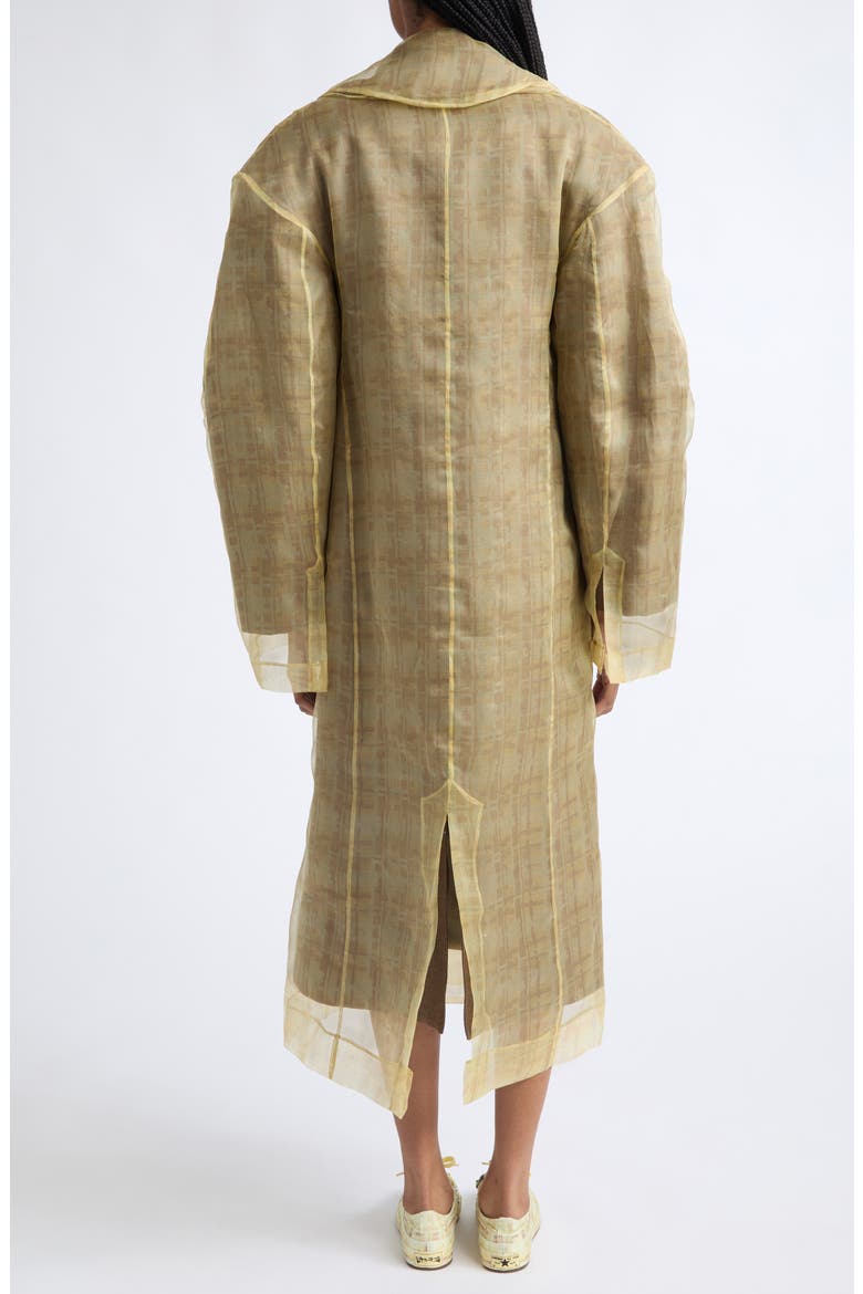 Pawpaw Sheer Overlay Coat, Main, color, BROWN HOUND