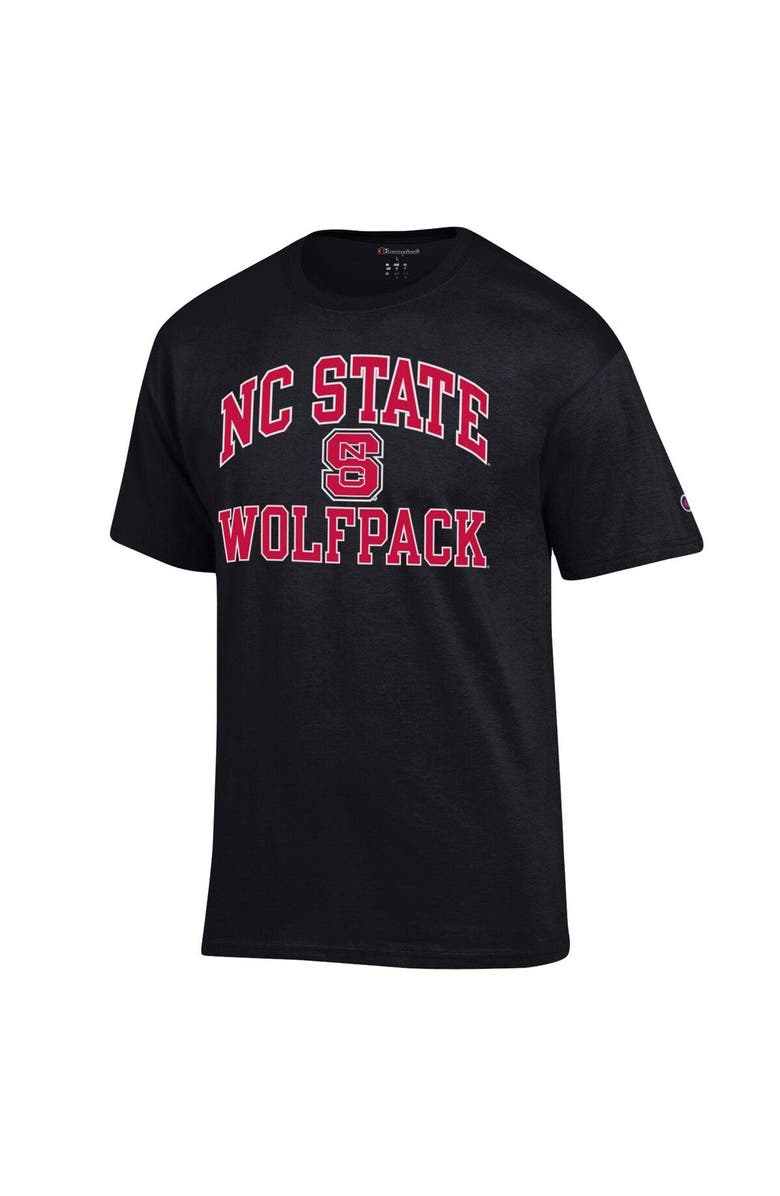 Champion Men's Champion Black NC State Wolfpack High Motor T-Shirt, Alternate, color, 