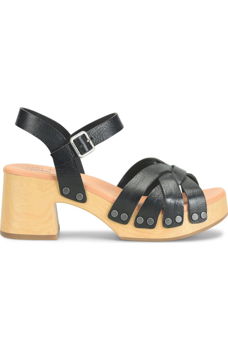 Kork-Ease<sup>®</sup> Ester Platform Sandal, Alternate, color, Black Leather