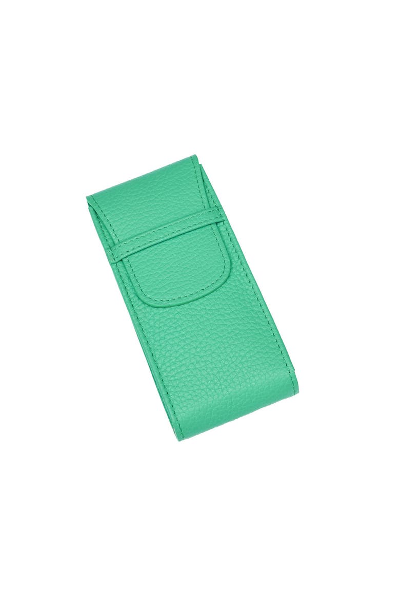 Portobello Single Leather Watch Pouch, Alternate, color, Green