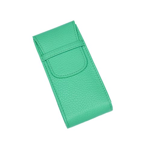 Rapport London Portobello Single Leather Watch Pouch In Green