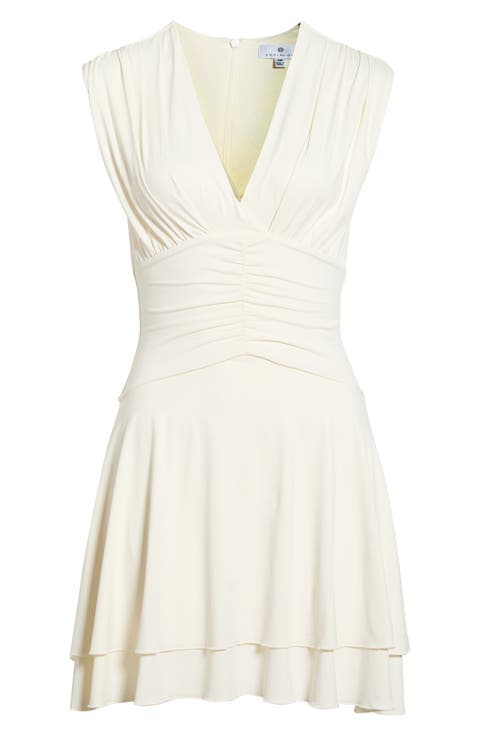 Ruched Tiered Minidress